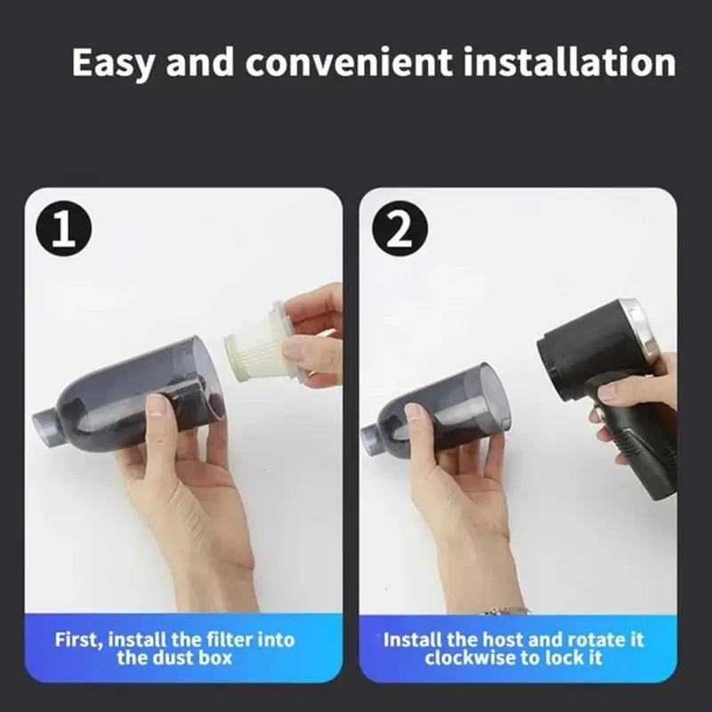 3 in 1 Mini Car Vacuum Wireless, Rechargeable, Blower & Dust Cleaner for Car, Home & Keyboard