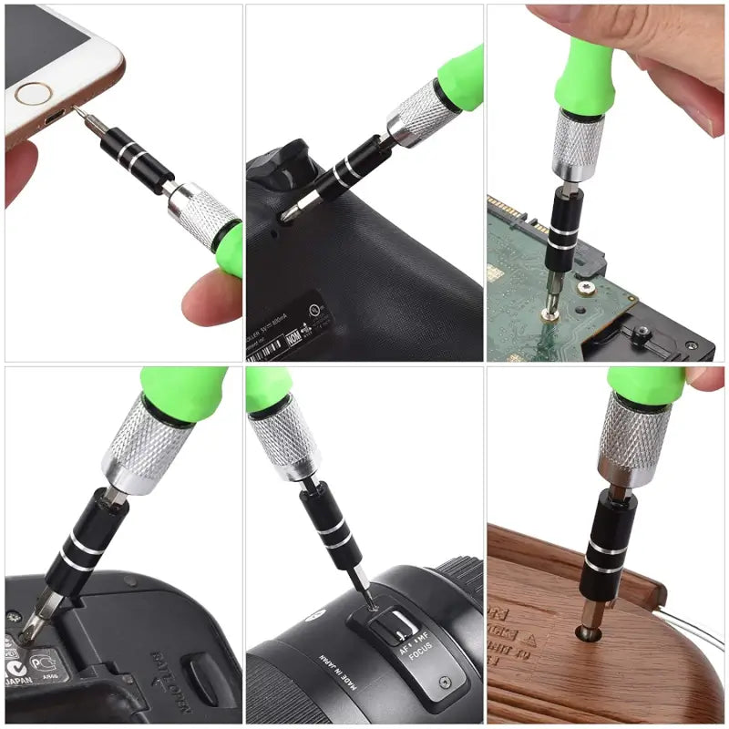 32-in-1 Mini Screwdriver Bits Set with Magnetic Flexible Extension Rod